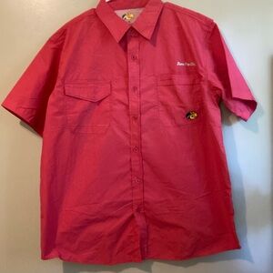 Bass pro shop shirt short sleeve pink Large men’s.